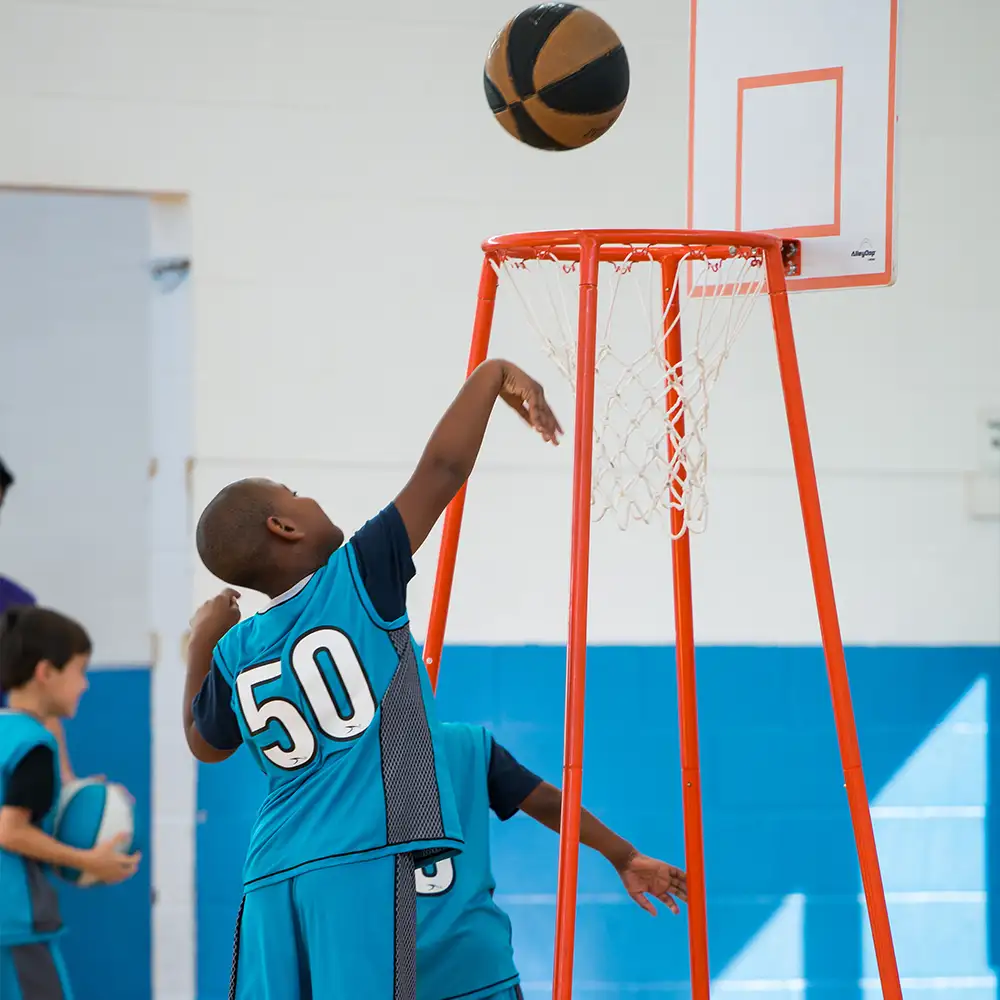 image of participant playing basketball