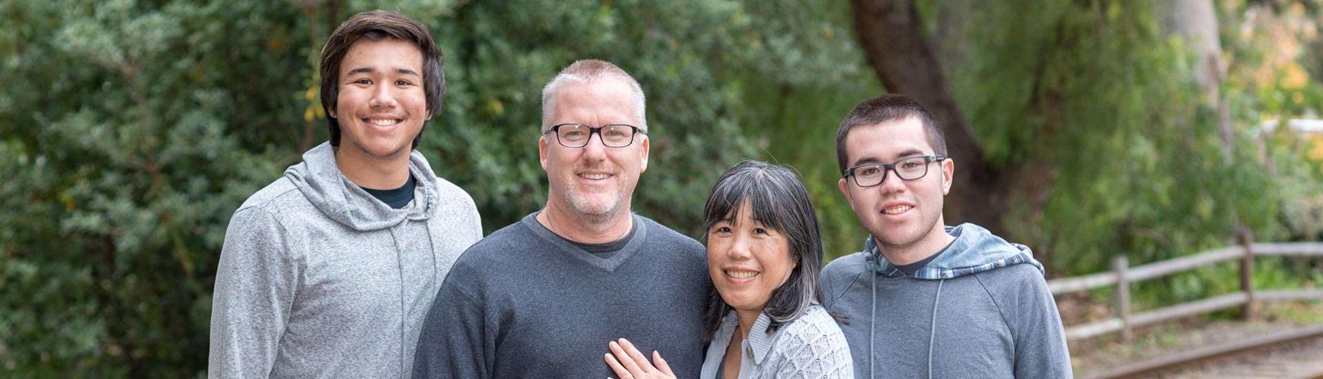 photo of the Clark family